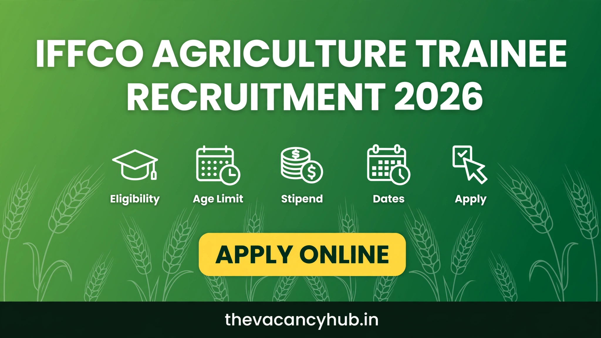 IFFCO Agriculture Graduate Trainee Recruitment 2026